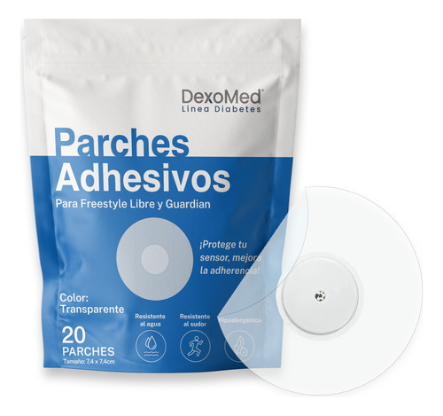 Parches Protectores Dexomed Sensor De Glucosa - Transparente