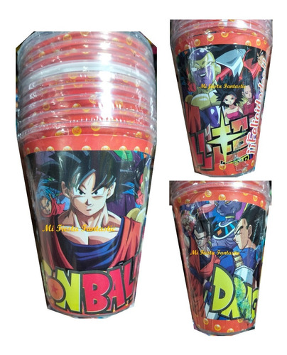 Goku Dragon Ball Super Mix 60 Pzas 30 Platos Pastel 30 Vasos | Meses sin  intereses