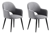 Comprar Set De 2 Sillas Eames Tapizadas Minimalista Sillones Vintage