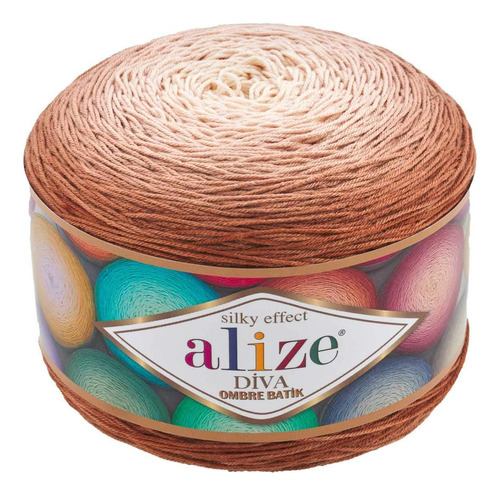 Alize Diva Ombre Batik Efecto Sedoso, 100% Microfibra A...
