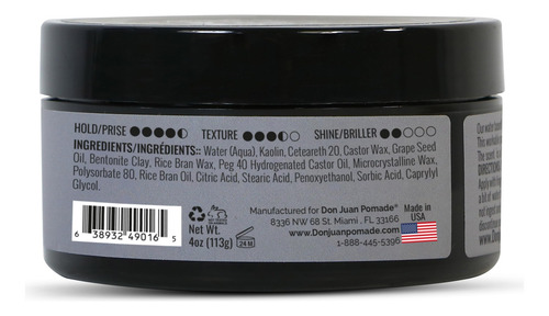 Pomada De Argila Don Juan Meteor Matte 120 Ml, Pacote Com 3