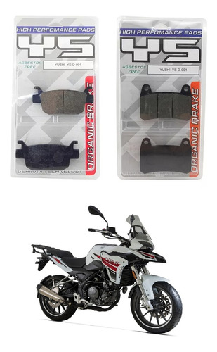 Kit Pastillas De Freno Ys Ambas Ruedas Benelli Trk 251