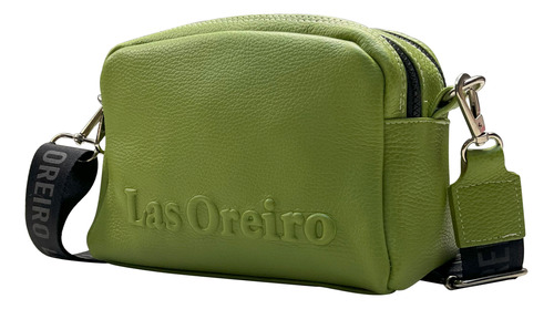 Cartera Dama Bandolera Las Oreiro Tacha Cuero Pu Resistente 