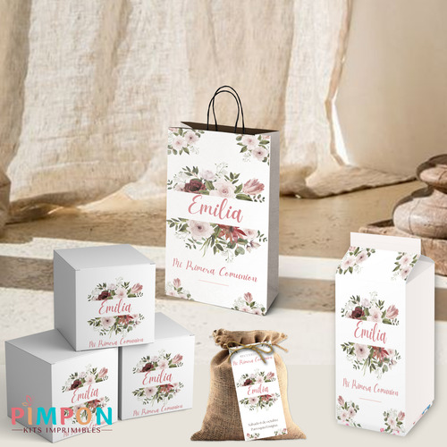 Kit Imprimible Comunion Bautismo Confirmacion - Mod. 22