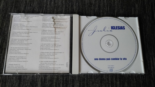 Cd Julio Iglesias - Raríssimo -una Donna Può Cambiar La Vita (Usado)