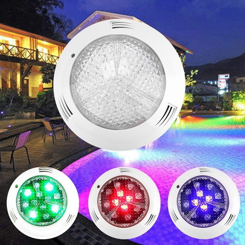 Imagen 1 de 7 de Luz De 360 Led De Piscina Ca 12v 35w Rgb Multicolor