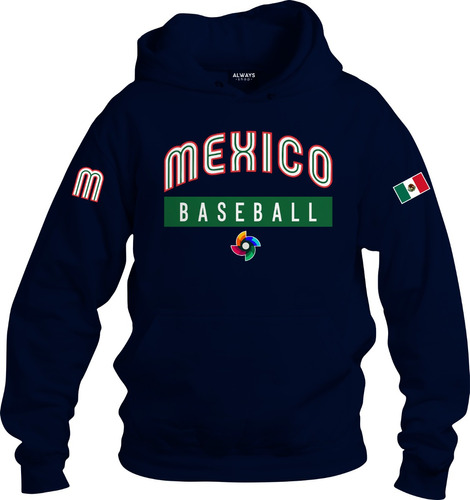 Sudadera Hoodie Mexico Beisbol Mundial Seleccion Mexicana M3