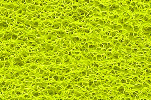 Tapete Capacho 130x80 Liso 13mm Antiderrapante Cor Verde Limão Desenho Do Tecido Trama Vinílica 13mm