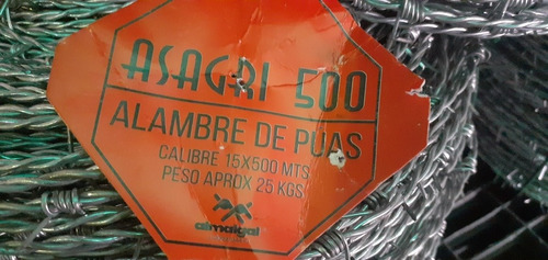 Alambre De Puas De 500 Metros Calibre 15 (1.8mm). 15x500