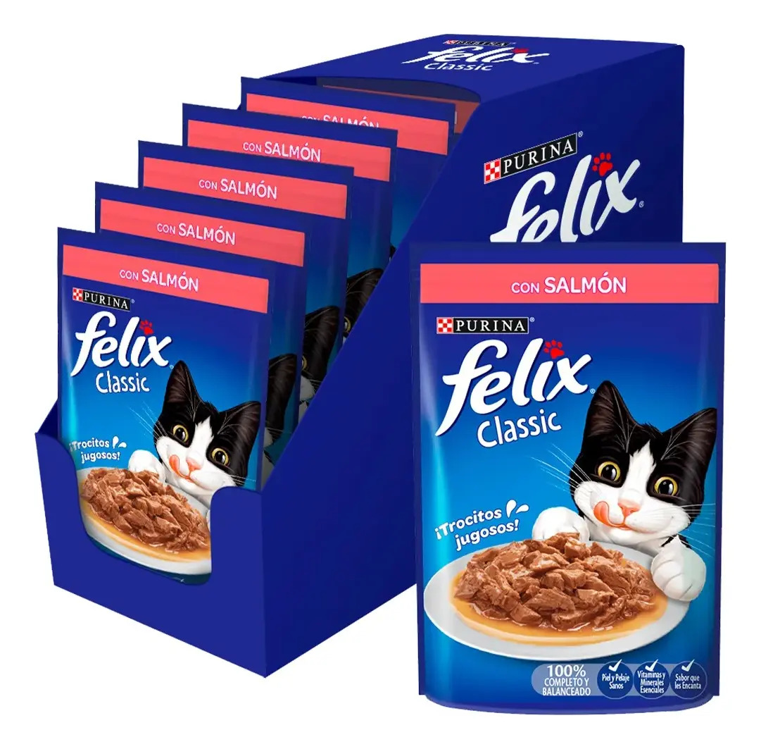 Felix Adultos Salmón x 15 pouches