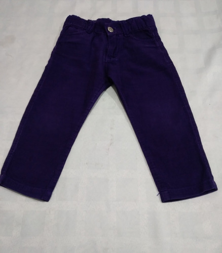 Pantalón Corderoy Violeta Bebé Mimo Con Detalle