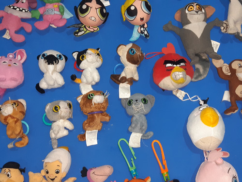 Lote 36 Peluches Mc Donals Burger King Azul (Usado)