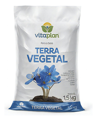 Terra Vegetal Para Solo Substrato Vitaplan 1,5kg