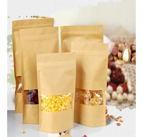 Bolsas De Papel Kraft Con Ventana