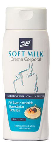 Crema Corporal Soft Milk Piel Seca 190gr Slik