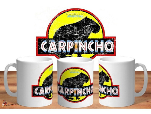 Taza De Ceramica Carpincho Nordelta Argentina Meme Art