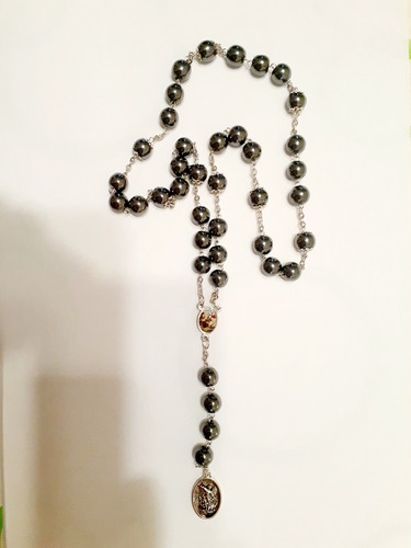 Coronilla (rosario) De San Miguel Arcangel Hematite 10mm Cal