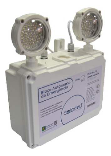 Luminária De Emergência Solarled Sll05 - 2800 Lúmens Cor Branco 110v/220v