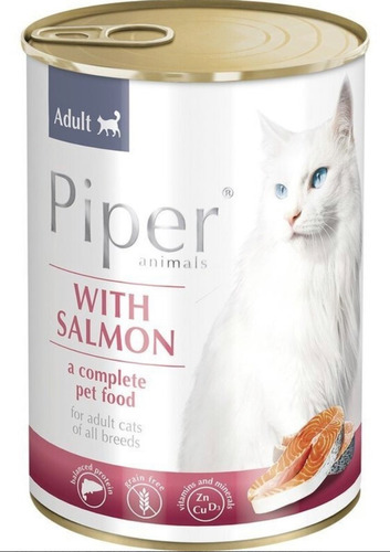 Piper Alimento Húmedo Completo Para Gatos Salmón 400g 