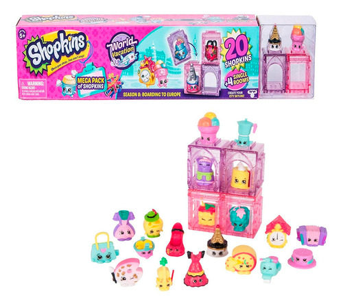 Shopkins Mega Pack 20 Figuras Europa Serie 8 - El Rey