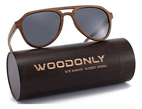 Lentes De Sol Woodonly Aviator Wood Polarized Sunglasses 