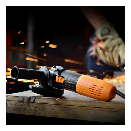 Amoladora Angular Lusqtoff 720w L-820 115mm 4,5 Pulgadas Color Naranja Frecuencia 50Hz