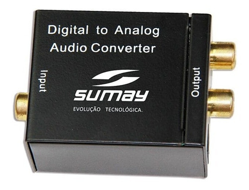 Conversor De Áudio Ótico Digital Para Analógico Sumay