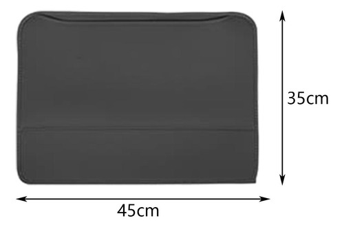 2x Alfombrillas Para Respaldo De Asiento Protector De Negro