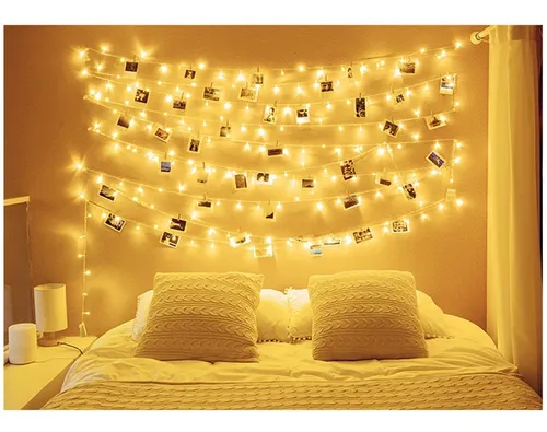 Cadena De Luz Led Decoración Romántica 6 Mts 40 Bombillos