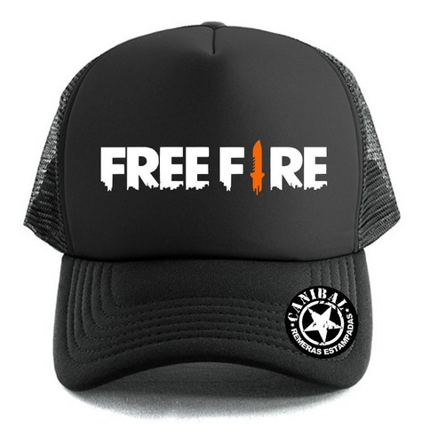 Gorras Trucker Free Fire Remeras Estampadas Canibal