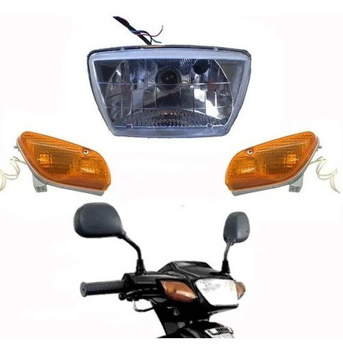 Faro Optica Delantera Yamaha Crypton + Giros Delanteros