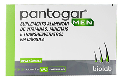 Biolab Pantogar 90 Cápsulas Vitaminas Sem Sabor Sem Sabor