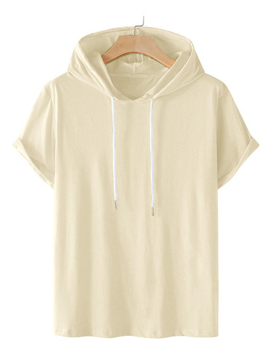 Sudadera De Manga Corta Con Capucha Para Hombre Sudadera De