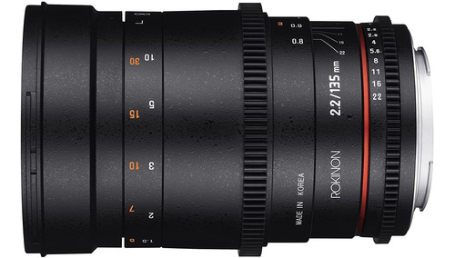 Lente Rokinon Cine Ds 135mm T2.2 Ed Umc Para Slr Canon Ef