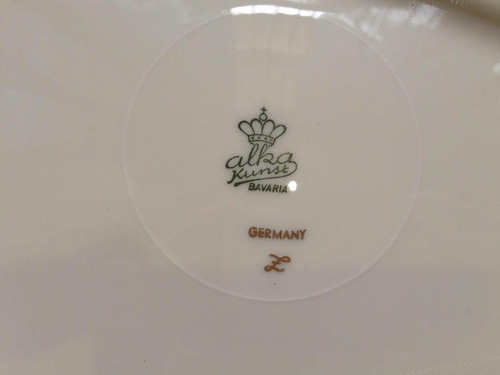 Plato Decorativo Porcelana Alka Kunst Bavaria Alemania