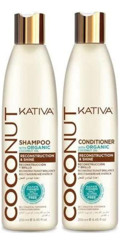 Pack Shampoo + Acondicionador Kativa Coconut 250ml