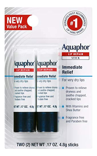 Barra Reparadora De Labios Aquaphor - Alivia Los Labios Seco