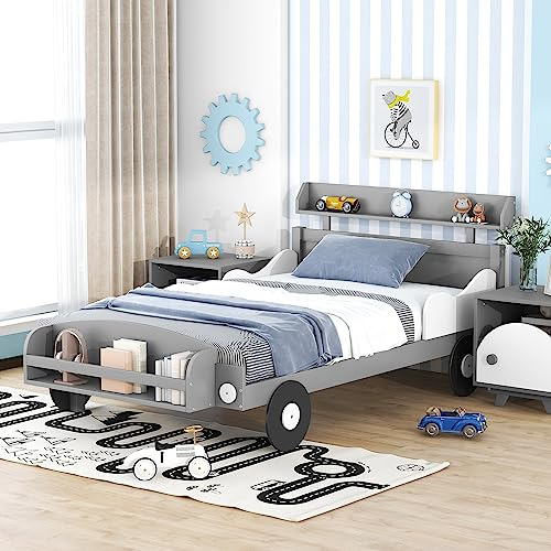 Cama Coche De Carreras Para Niños