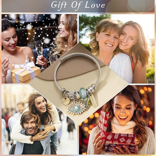 Pulsera De Acero Inoxidable Ajustable Para Mujer Regalo Or