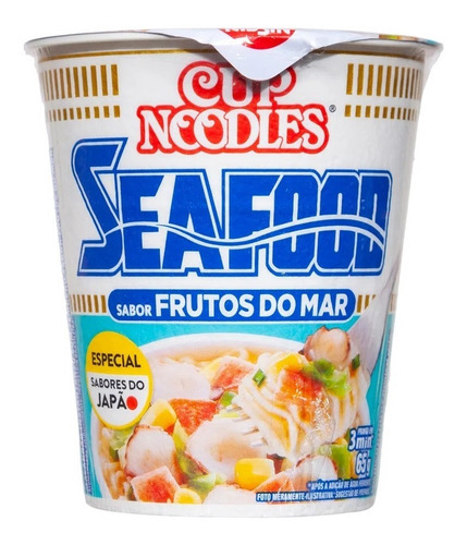Fideos Cup Noodles Nissin Seafood Pack De 6
