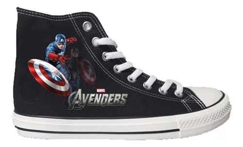 Zapatillas Con Caña Avengers Capitan America