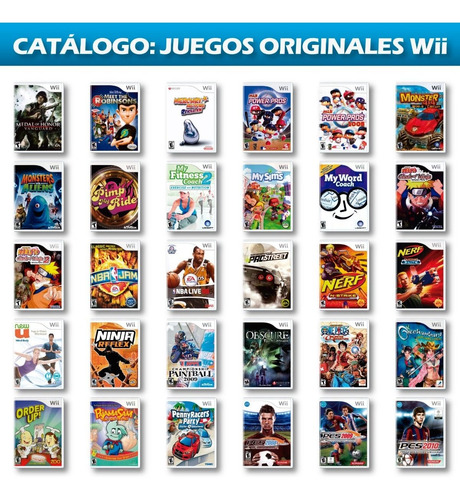 Juegos Originales Para Consolas Nintendo Wii, +de 400 Juegos