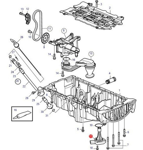 31272687 Sensor Nível Do Óleo D3 Volvo Penta