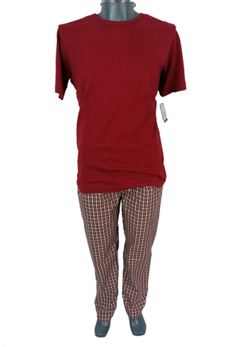 Pijama Clasica Caballero Yale Set De 2 Pzs Pantalon Playera