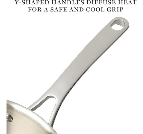 Set De Ollas Y Sartenes Martha Stewart, Acero Inox, X10 Pzs