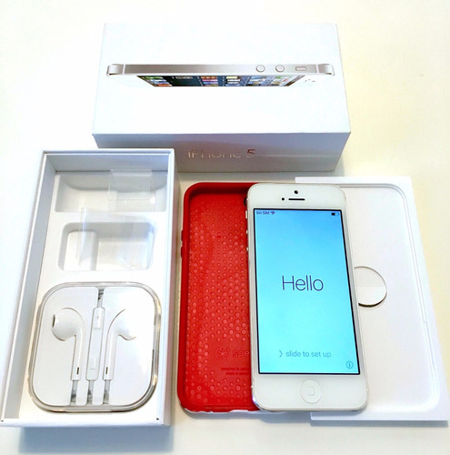 Apple iPhone 5 16gb Blanco En Caja, Bat Nueva Y Funda Speck