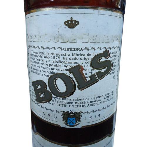 Antigua Botella De Licor Erven Lucas (Usado)