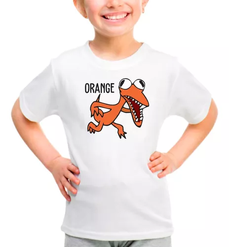 Camisa Camiseta Rainbow Friends Blue Azul Laranja Orange