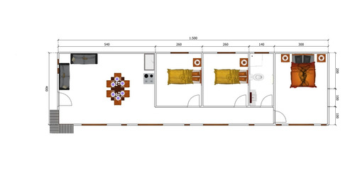 Imagen 4 de 10 de Casa Prefabricada Mediterranea 60 M2, Casasval