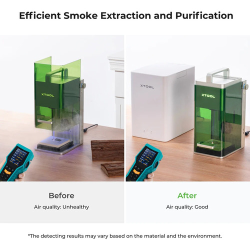 Cortadora Láser Xtool F1-mint Green + Desktop Smoke Purifier